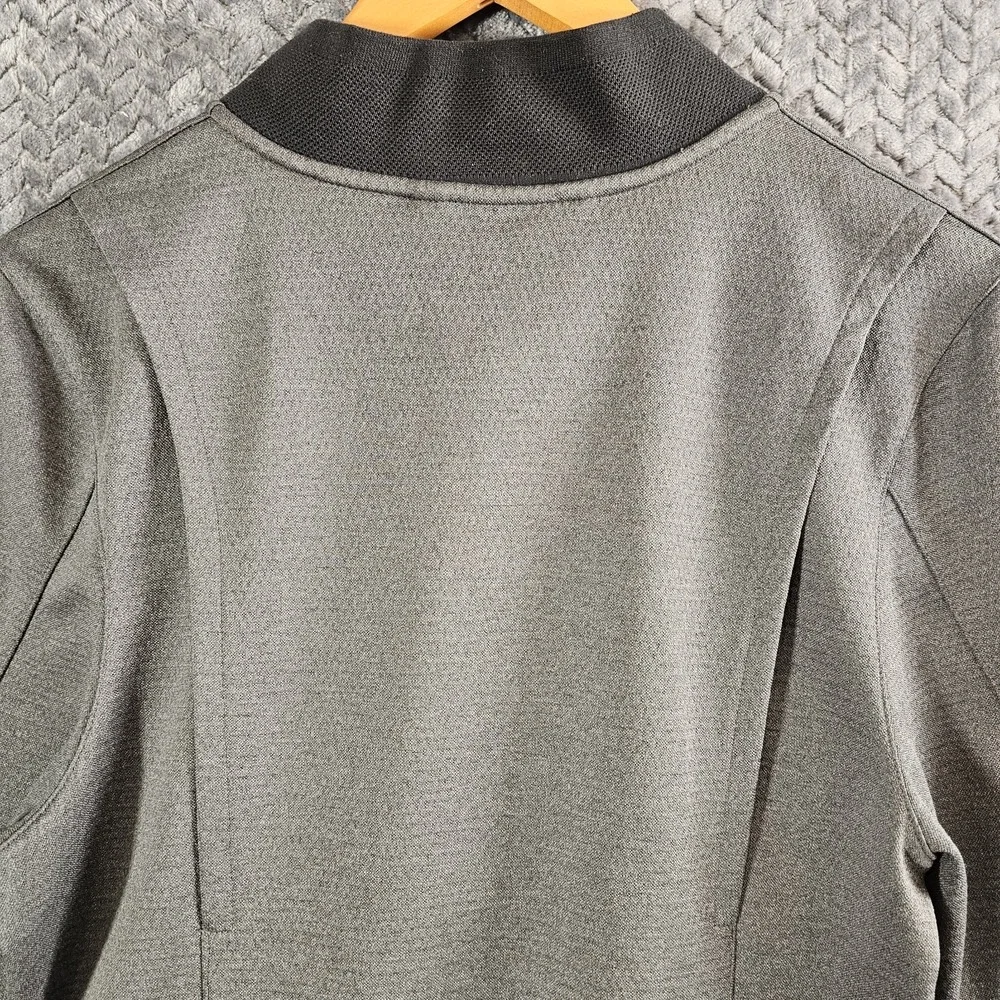 Nike Basketball‎ Jacket Mens Small Grey Black Heathered Hyper Elite Dry Full Zip